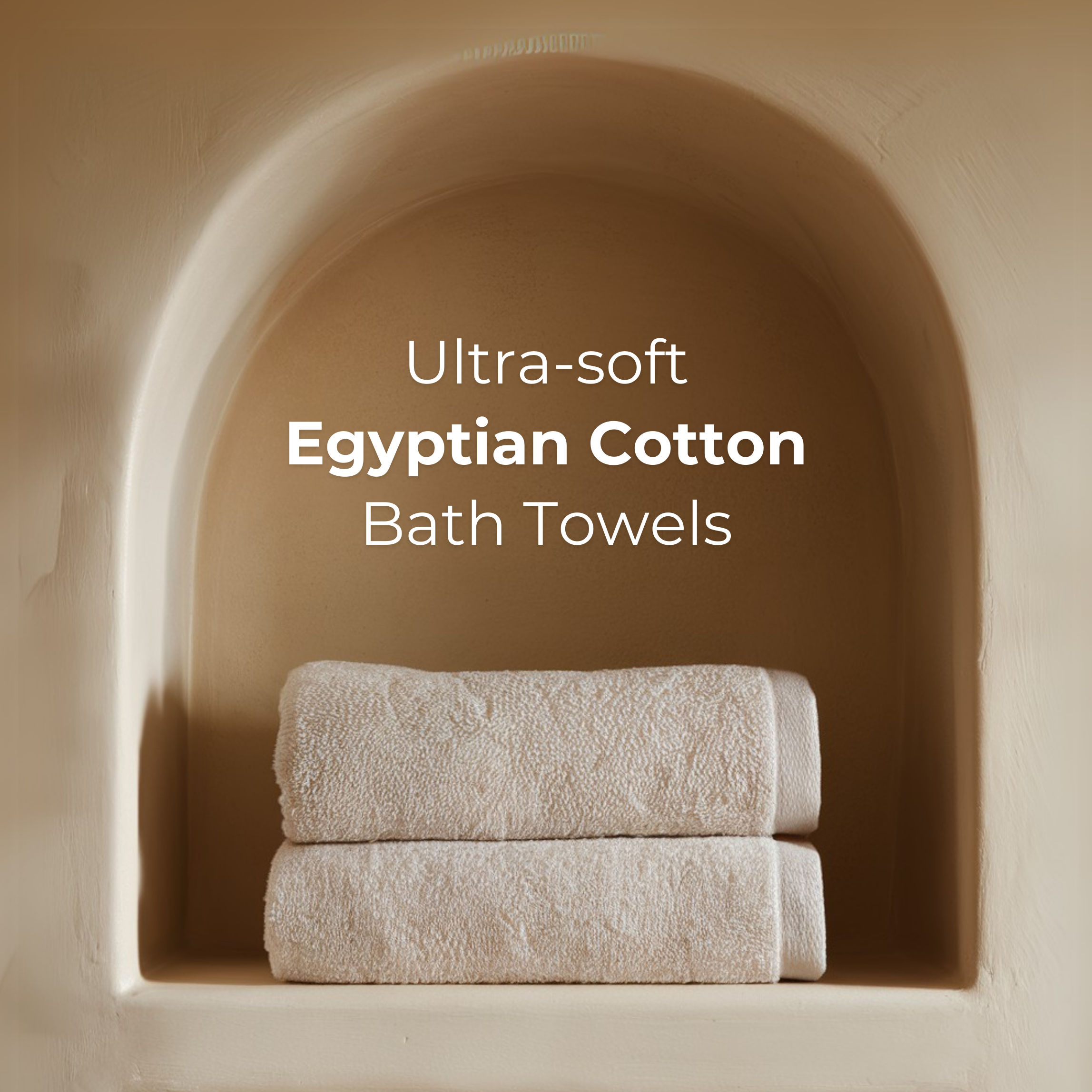 Set of 2 Luxury Bath Towels (150x70cm)