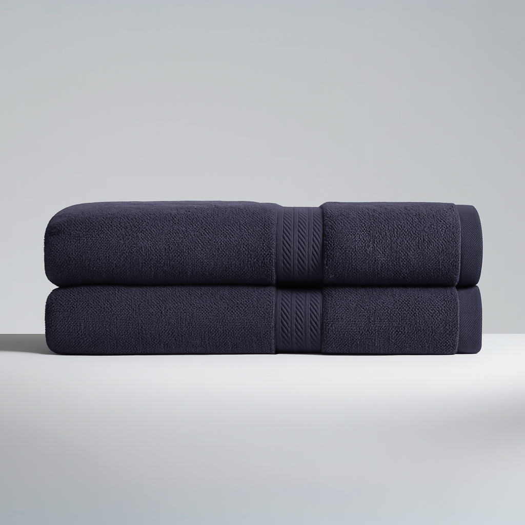 Set of 2 Luxury Bath Towels (150x70cm)